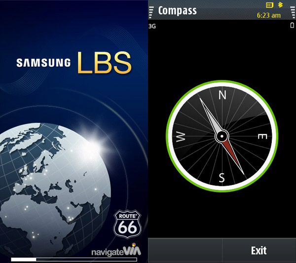 Samsung i8910HD menu