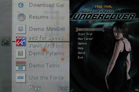 Sony Ericsson W715 menü