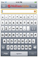 Wolfram Alpha az iPhone-on