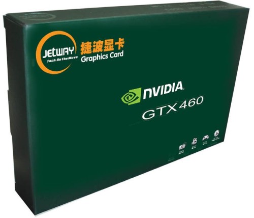A Jetway GeForce GTX 460 sallangmentes doboza