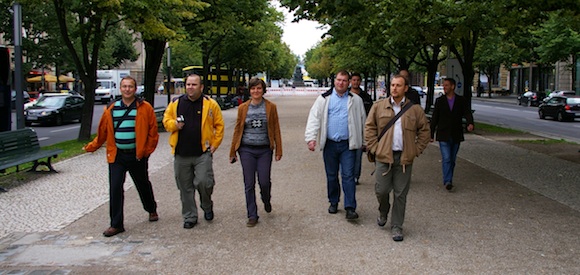 Újságírók csoportja Berlinben