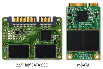 Transcend fél-méretű és az mSATA SSD