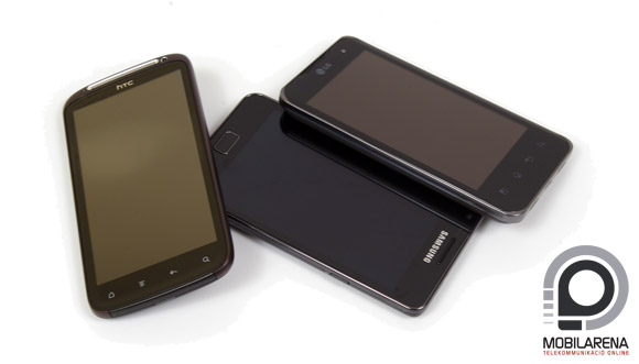 HTC Sensation, Optimus 2X, Samsung Galaxy S II