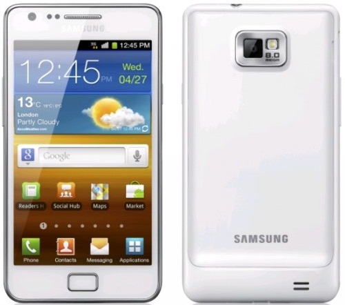Így fog kinézni a fehér Galaxy S II.