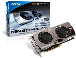 MSI GeForce GTX 560 Ti 448 cores Twin Frozr III alap és OC verzió