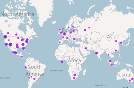 A pontok a hirdetéseink beolvasásának helyét jelölik. A pontok a hirdetéseink beolvasásának helyét jelölik.