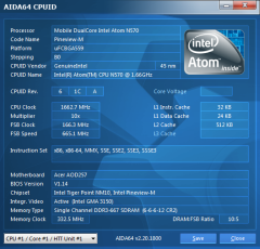 Előző generáció: Intel Atom N570 Pineview / Új generáció: Intel Atom N2600 Cedarview processzorok