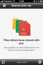 Drive iOS alatt Drive iOS alatt