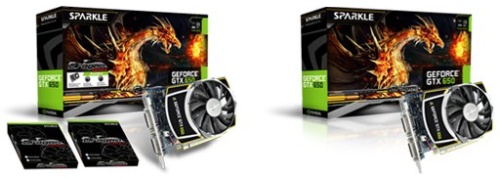 Sparkle GeForce GTX 650 Dragon Cyclone OC és alap OC verzió