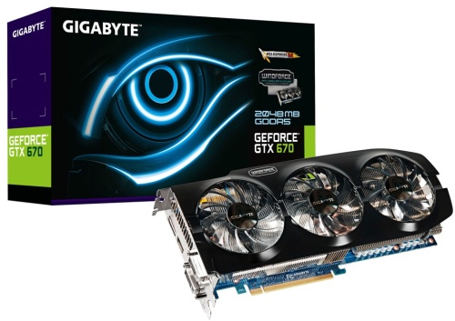 Gigabyte GeForce GTX 670 WindForce 3X (GV-N670WF3-2GD)