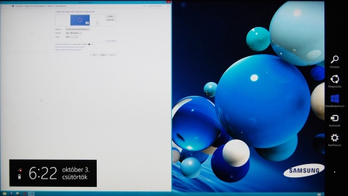 3200x1800 pixel 13,3"-en Windows 8 alatt: alapbeállításon alig olvasható betűk, apró kurzor