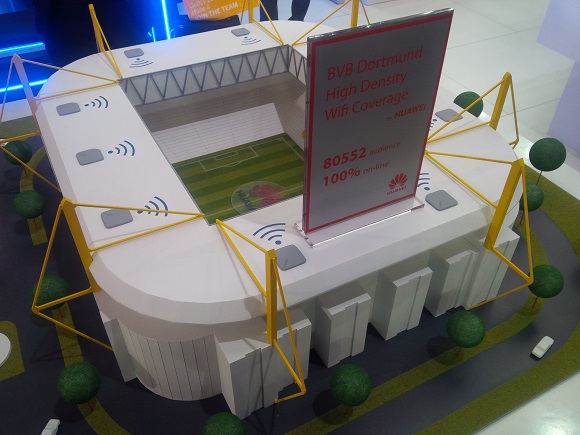 A Huawei behálózta a dortmundi stadiont