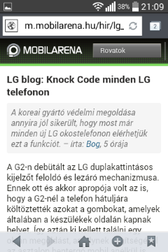 LG L40 screen shot
