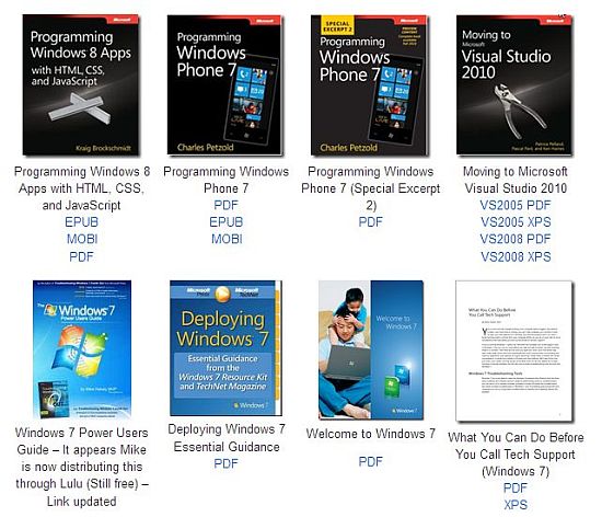Microsoft e-book