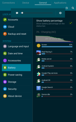 Samsung Galaxy Tab S 8.4 screen shot