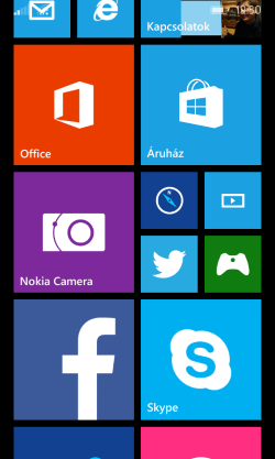 Nokia Lumia 365 csempék