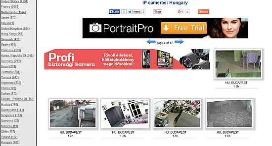 Gyengén védett webkamerák