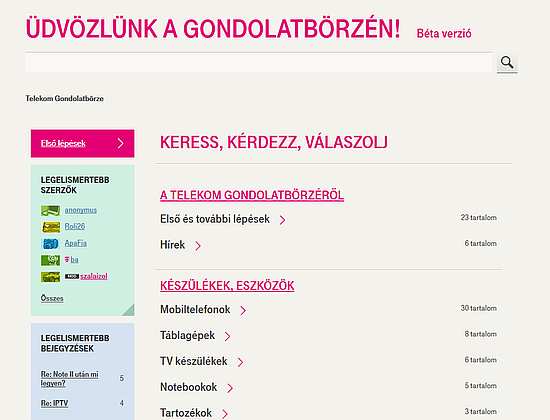 Magyar Telekom: Gondolatbörze