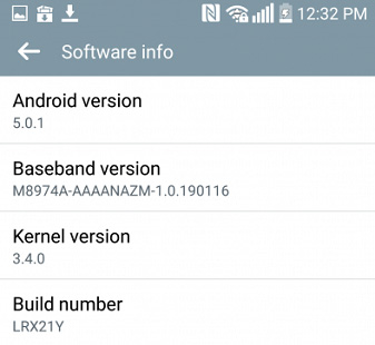 Az LG G2 már az 5.0.1-es Android verziót kaphatja meg