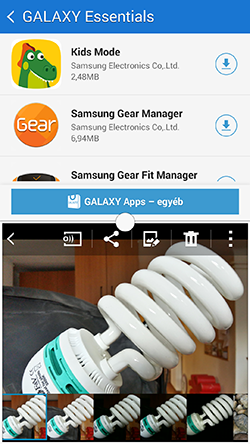 Az osztott képernyős mód a Samsung Galaxy A7-nek is a javára szolgál 