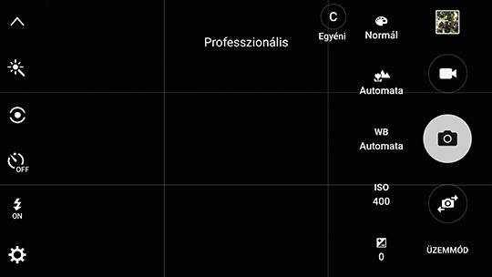 A Samsung Galaxy S6 edge kamerájának profi módja számos kézi beállítást felkínál