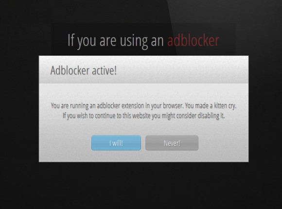 Van, aki a saját tartalmát is tiltja, ha AdBlockot érzékel
