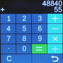 Az Oukitel A28 számológépe