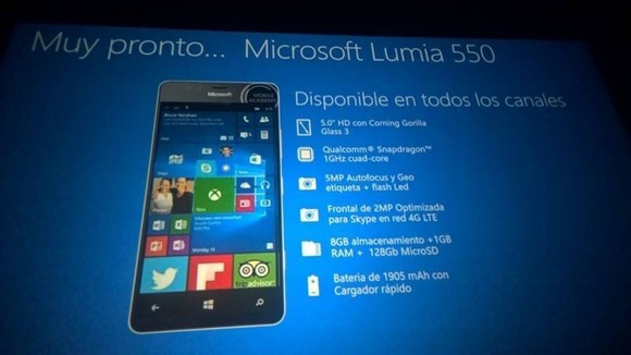 A Lumia 550 is Windows 10-zel érkezhet