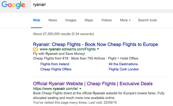 Ryanair - Google