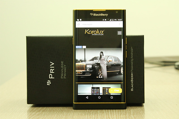 Így néz ki az aranyba öltözött Blackberry Priv