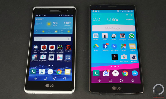 Az LG Zero és az LG G4 egymás mellett
