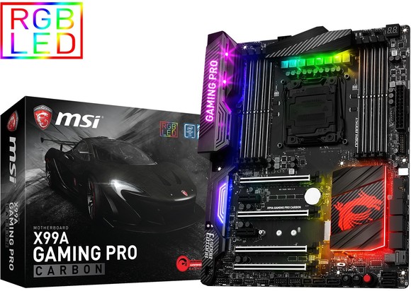 A szivárvány színeiben pompázik az X99A Gaming Pro Carbon