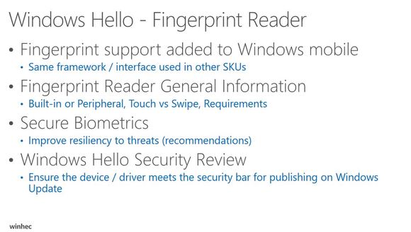 Nyártól a Windows 10 Mobile is támogatja az ujjlenyomat-olvasót
