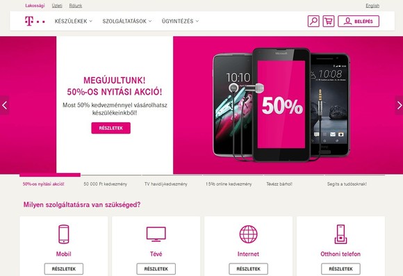 Megújult a Magyar Telekom honlapja