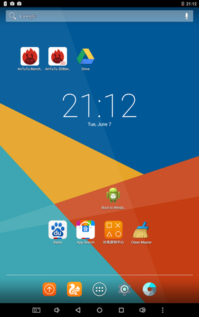 A főoldal (Android és Windows 10)