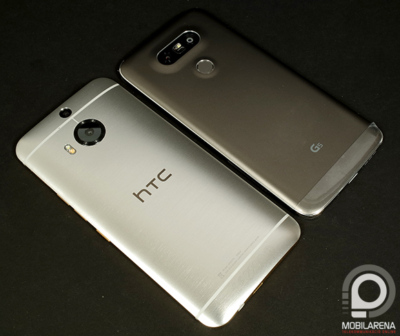 Dupla hátlapi kamerarendszerek: LG G5 és HTC One M9+.