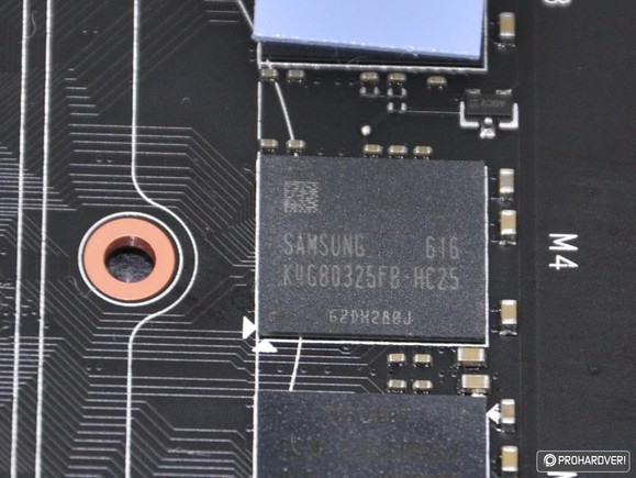 A Samsung GDDR5 chipek