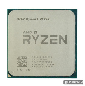 AMD Ryzen 5 2400G előről és hátulról