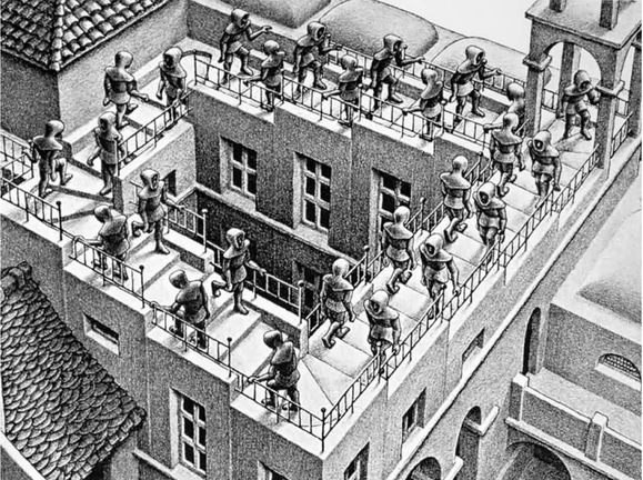 M. C. Escher egy illusztrációja