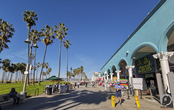 Venice Beach, Los Angeles, Kalifornia - a leghidegebb hónapban