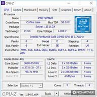 Versenyzőinkről szokásos CPU-Z képek is készültek