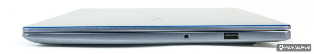 A MagicBookra mindössze három USB port került, melyekből egyet a töltés foglal