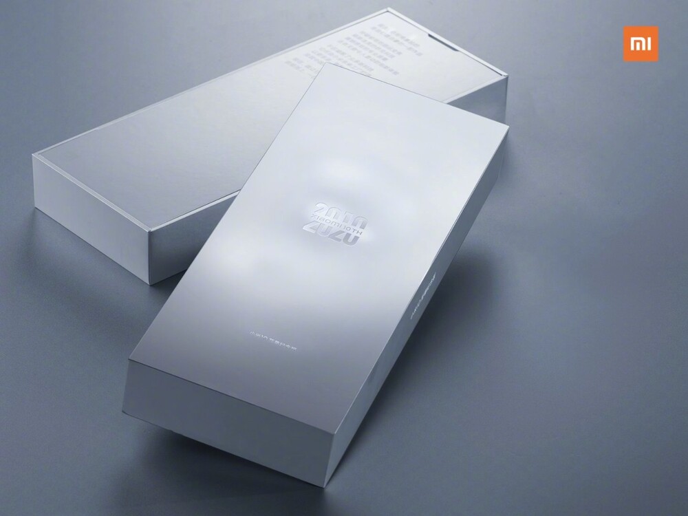 A tízéves Xiaomi kiadás doboza