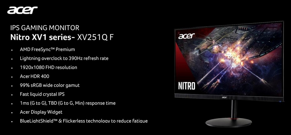 Acer Nitro XV251Q F