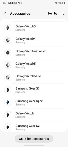 Galaxy Watch 5 és Watch 5 Pro a Samsung Egészség alkalmazásban.