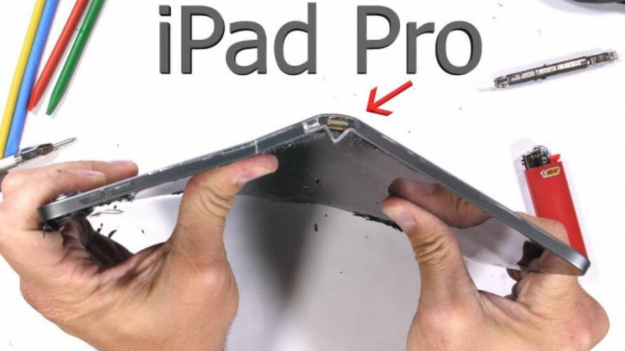 A 2020-as iPad Prót is meg lehetett hajlítani. Egyszer.