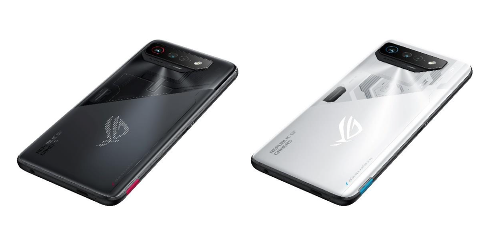 A ROG Phone 7 feketében és fehérben