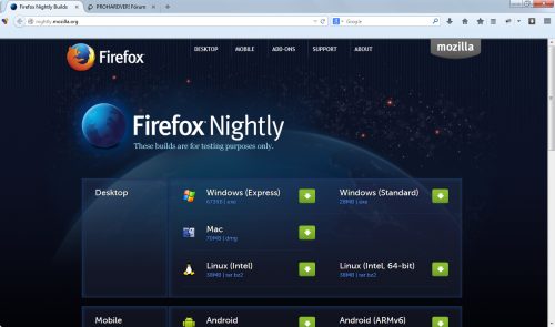 Firefox Nightly 28.0a1 (2013-11-20)