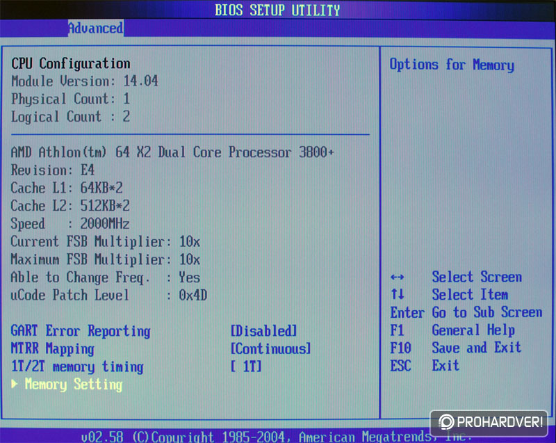 Cpu config kia