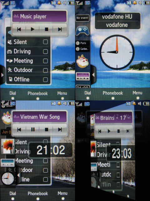 Samsung F480 - Widget Jones - Mobilarena Mobiltelefon teszt